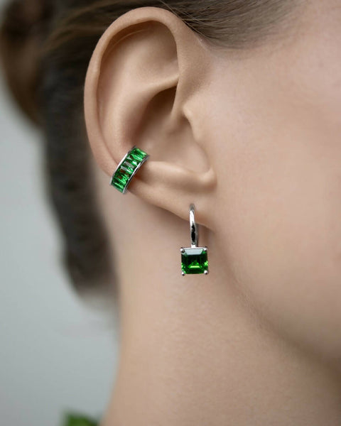 Green earrings Princess