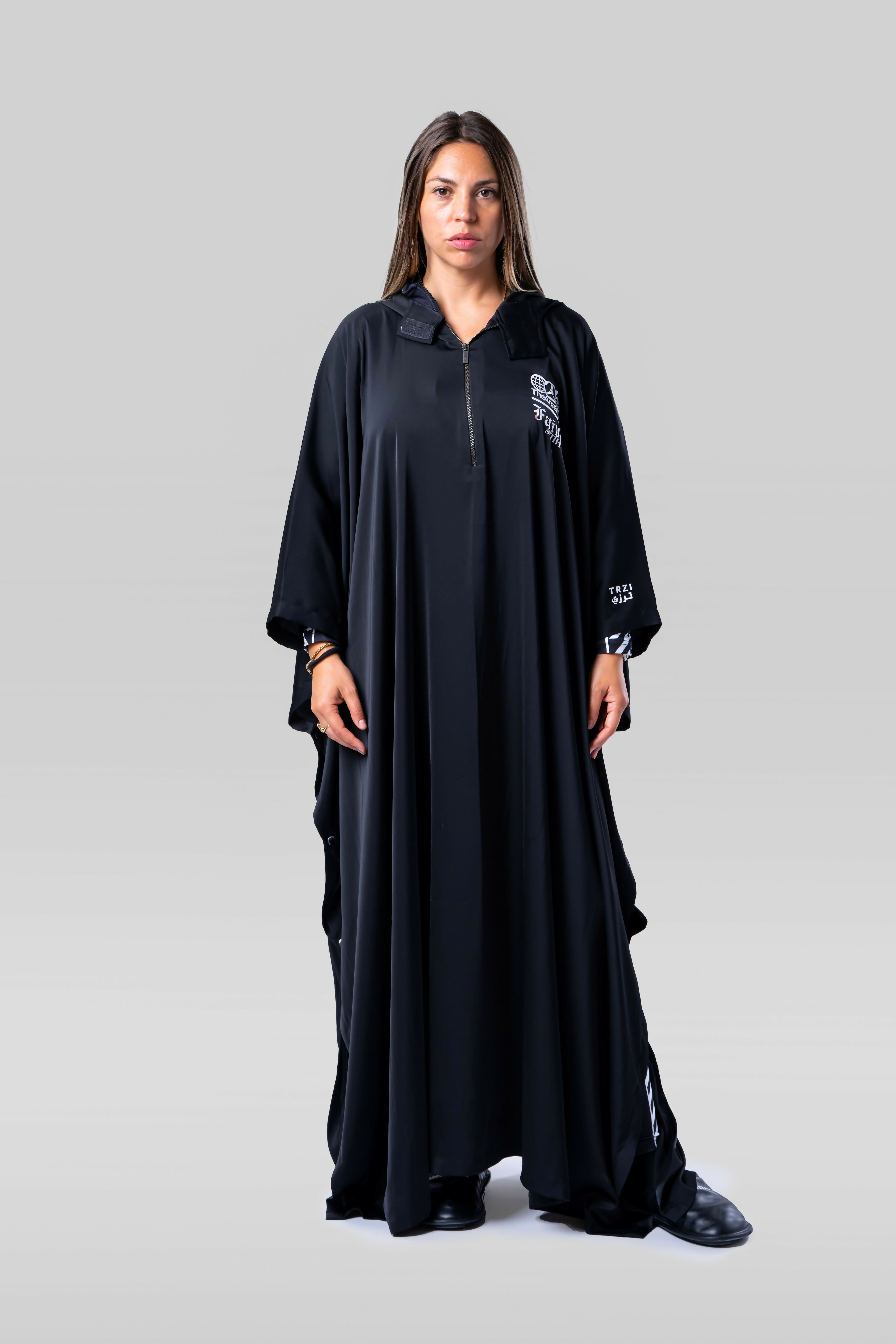 Black Abaya - TheArsenale X Faith Connexion, Doha Runway Piece