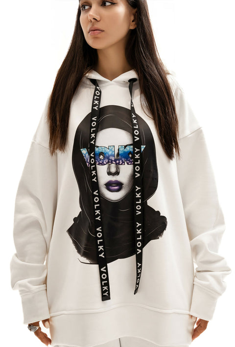 Woman Volky Hoodie in White