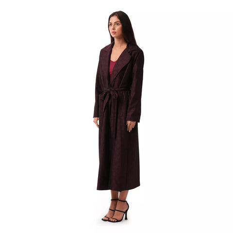 Maroon Trench Coat