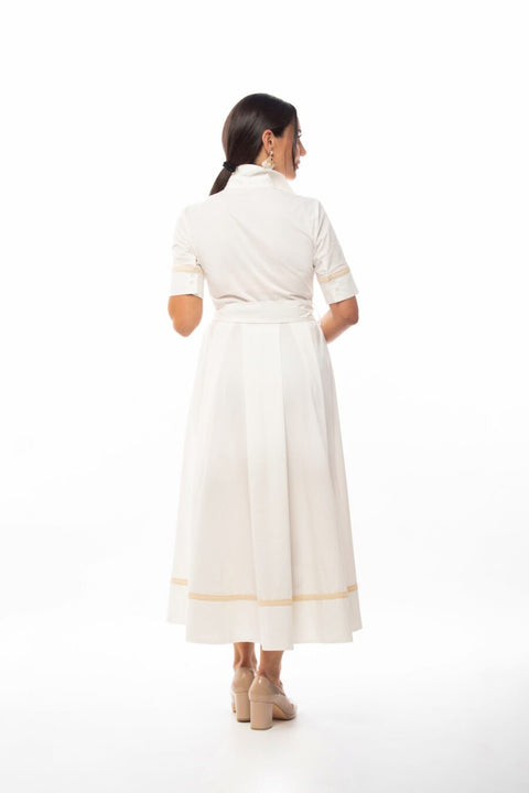 Jasmine Midi Dress in White