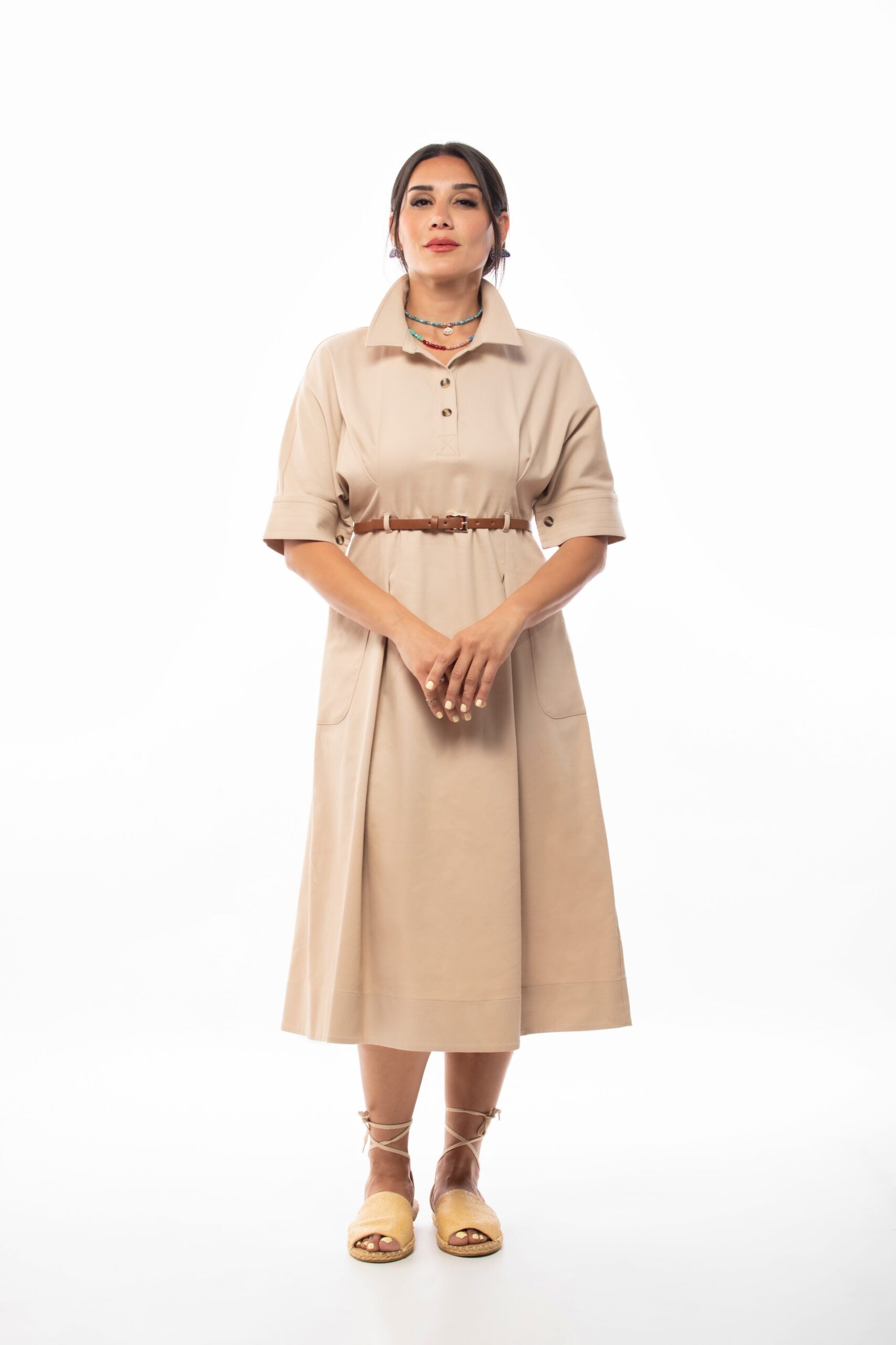 Petunia Belted Midi Dress