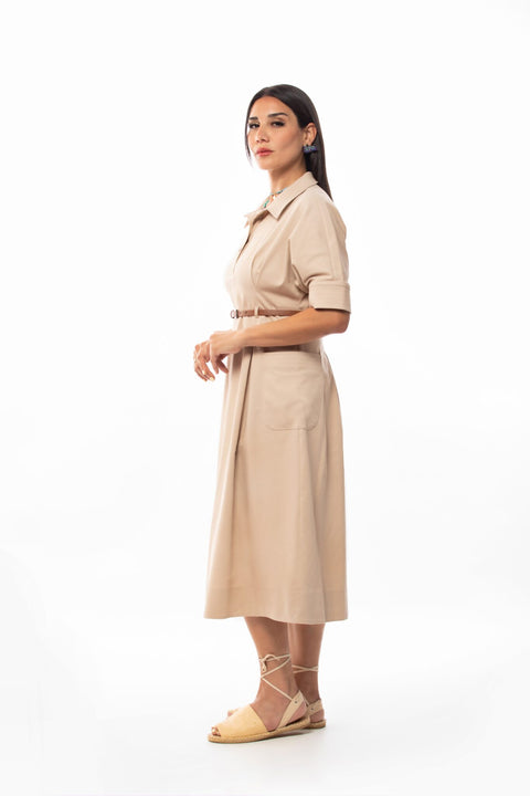 Petunia Belted Midi Dress