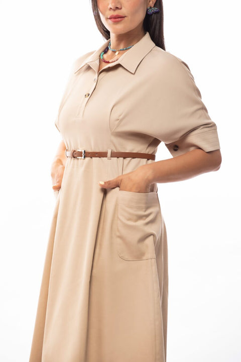 Petunia Belted Midi Dress