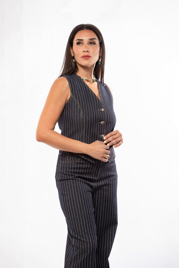 Globe Indigo Denim Vest