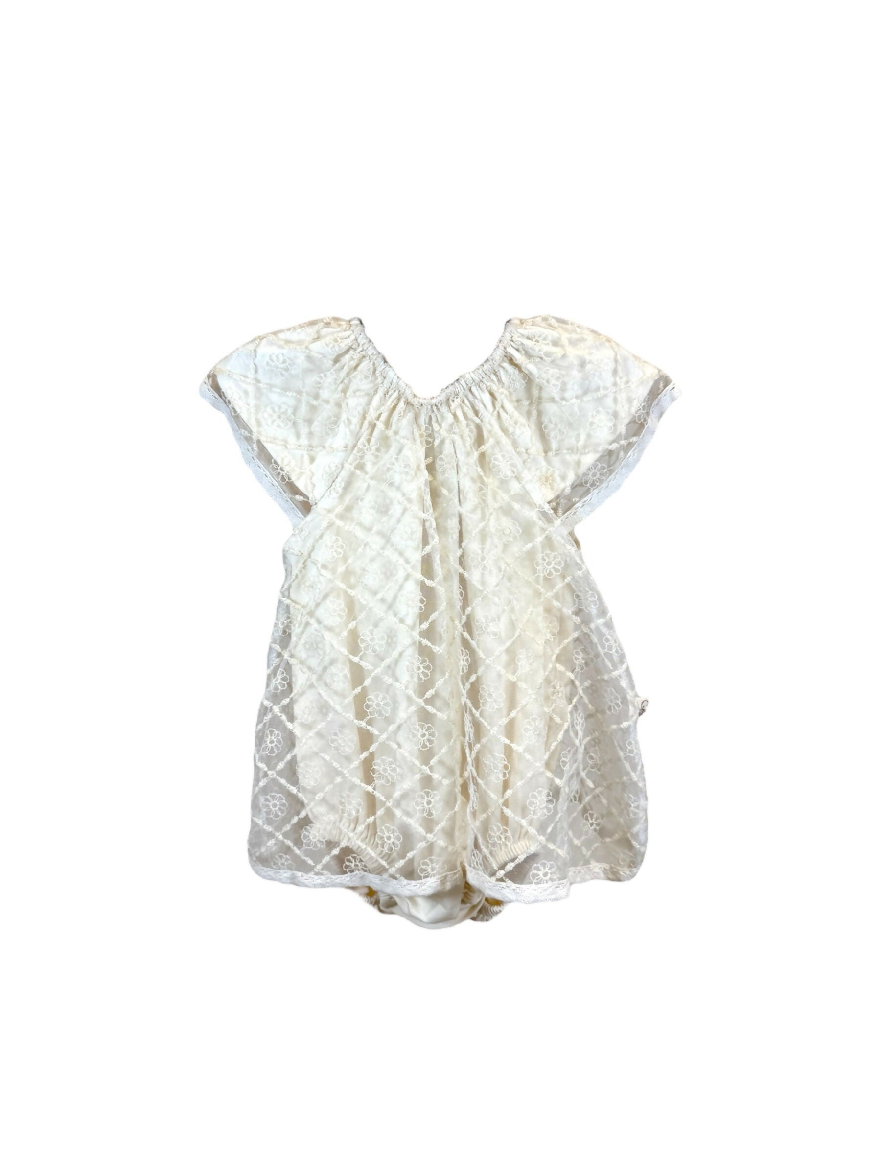 Bambi Lace Romper Dress Set