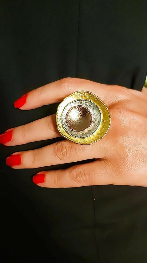 Gold Riva Circle Ring