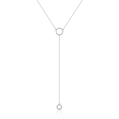 Necklace-tie with circles