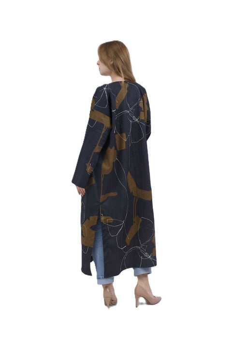 Cape Made Of 100% Italian Cotton Print