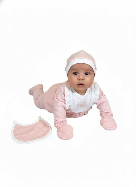 MAISON BEBE Mine Newborn Set in Pink