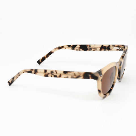 Monarch Sunglasses | Cream Frames & Brown Lenses