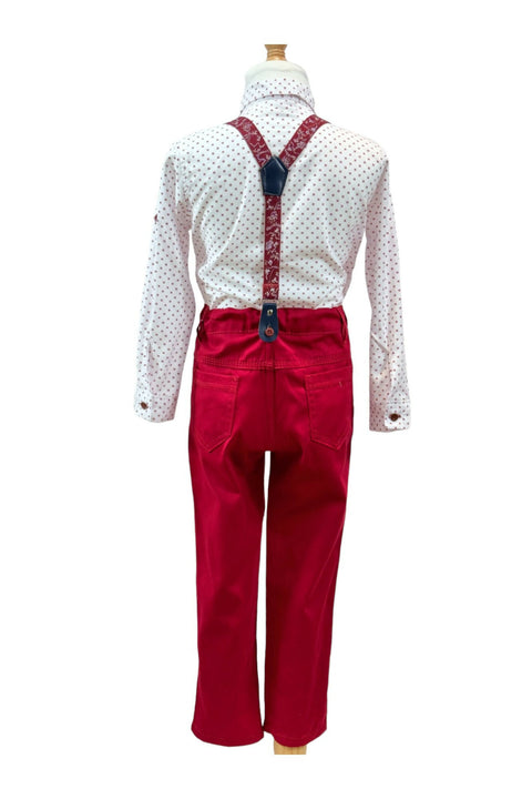 DEMIR 4 PIECE CHIC BOYS SET - RED