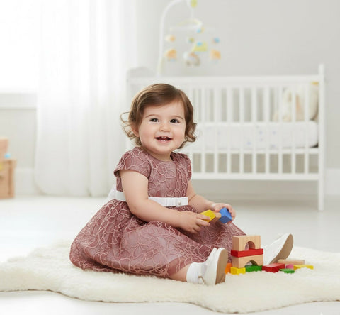 MAISON BEBE Cansu Party Dress and Hairband - Burgundy