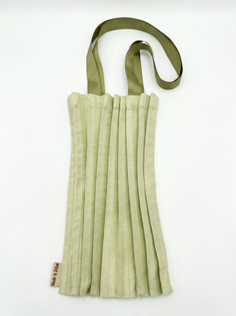 Corfu Mint - Pleated Tote