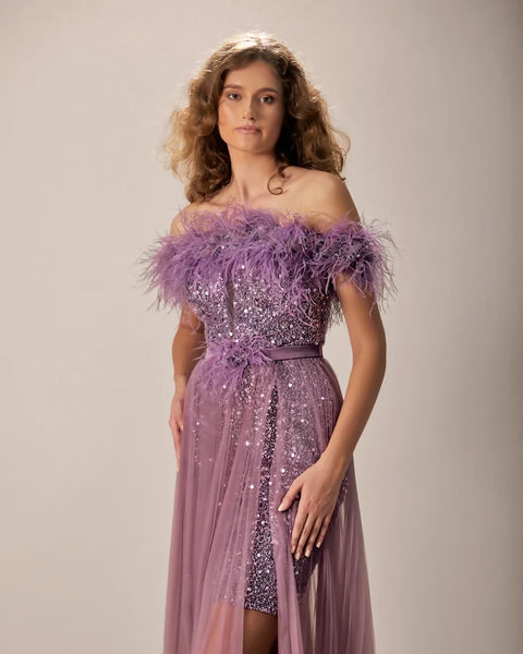 Lavender Meadows Evening Robe