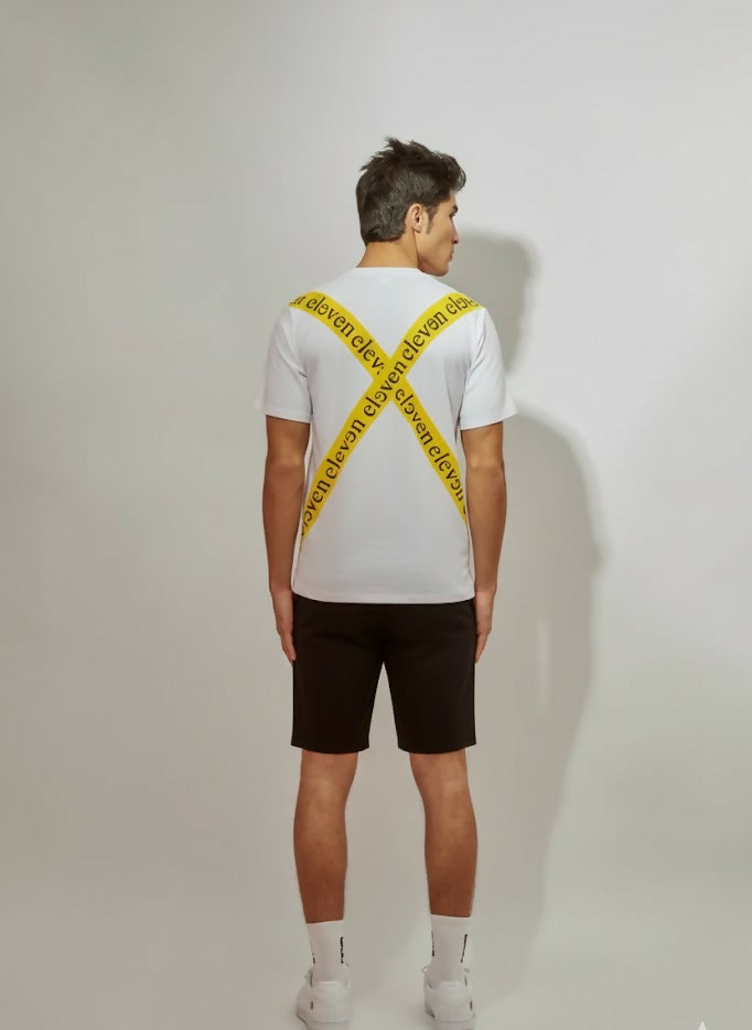 ELEVEN ELEVEN T-CROSS PRINT T-SHIRT