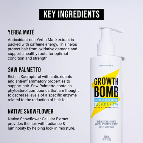 Growth Bomb - Supercharge Serum - Recover & Repair - 185ml