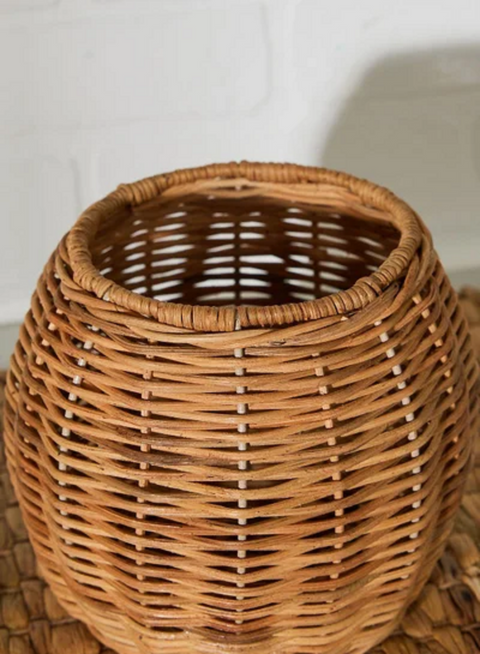 Rattan plant holder