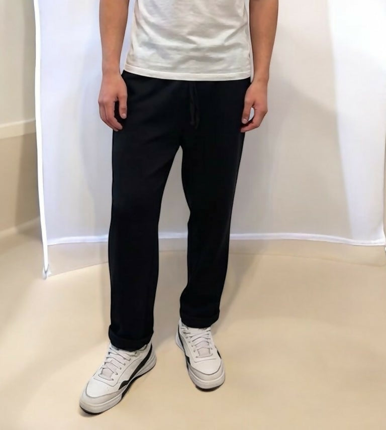 Elastic Waist Pants - Black