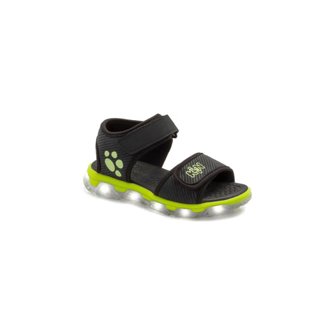 Klin Boy Black Lime Green Sandals