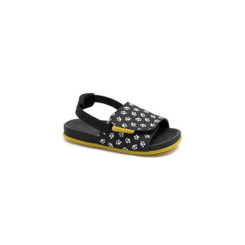 Klin Unisex Black Yellow Flip Flops