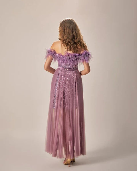 Lavender Meadows Evening Robe