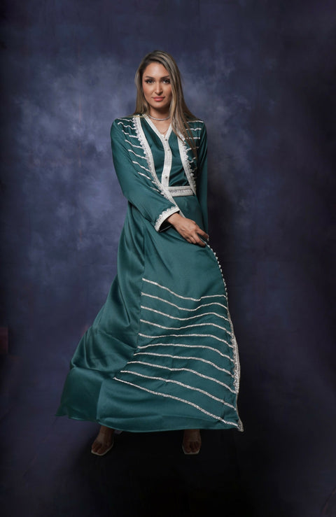 KAFTAN 2 PC DARK GREEN 1 (2)