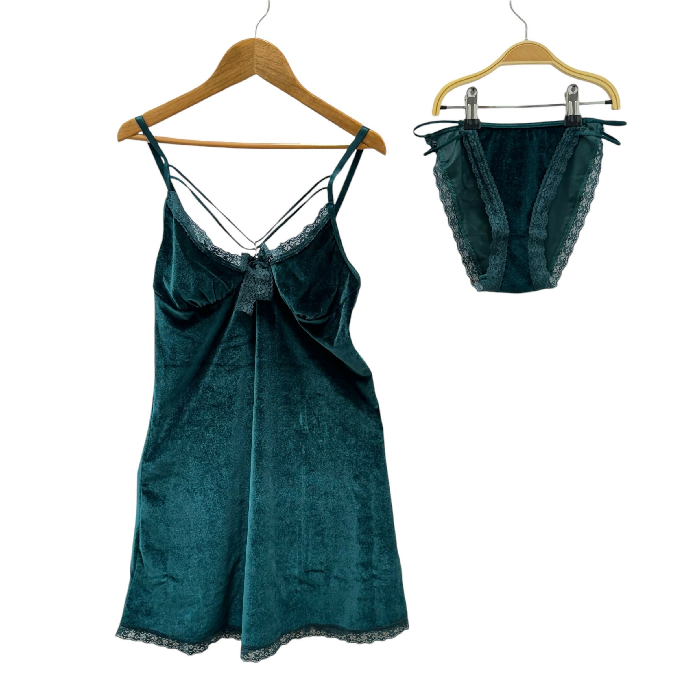 MOONLIGHT VELVET SHORT NIGHTGOWN