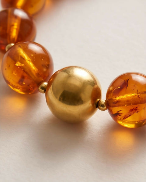 Lyne Amber Handmade necklace