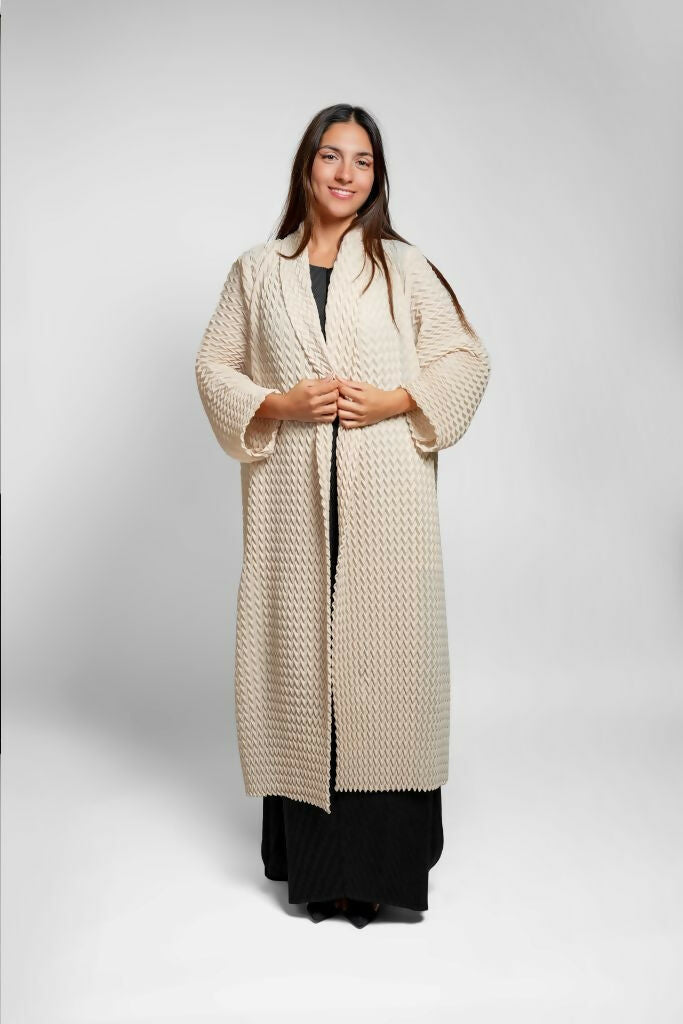 Women's Short Abaya Beige