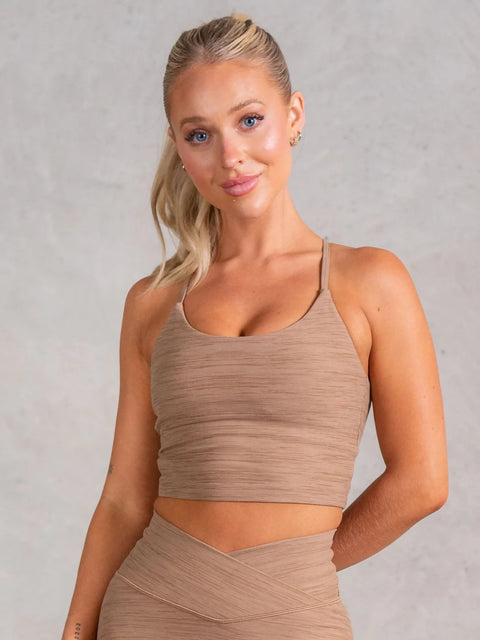 Ryderwear Icon Tank Bra Mocha Marl