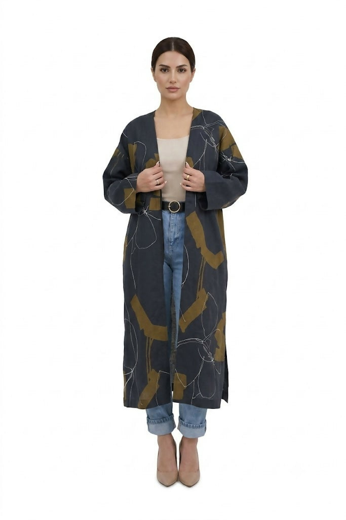 Cape Made Of 100% Italian Cotton Print