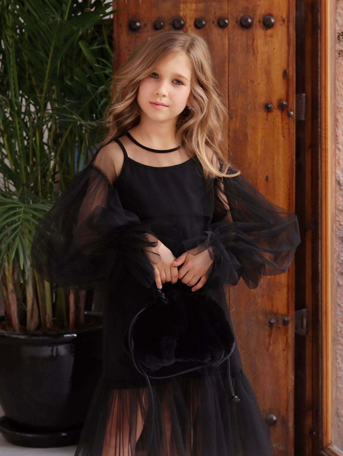 Girls' Flowy Tulle Dress – Princess Party Dress