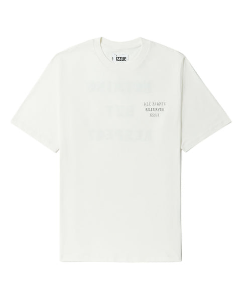 Metallic Slogan T-shirt In White