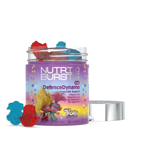 Nutri Burst Trolls DefenceDynamo - Immunity Support (60 Gummies) - Kids Food Supplement