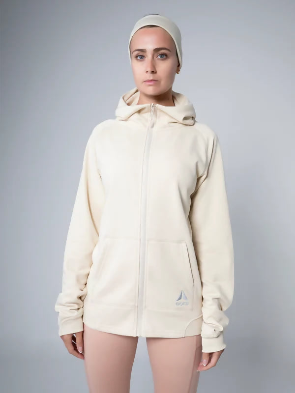 OVERSIZED ZIPPER HOODIE KHAKI