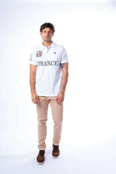 FRANCE POLO WHITE