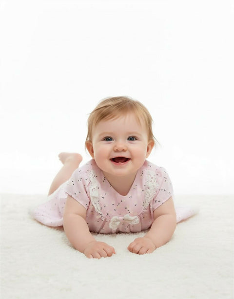 MAISON BEBE Ipek Daisy Dress Set-Pink