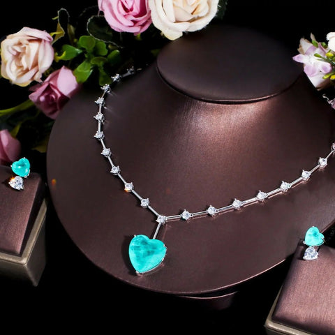 Enchanted Love Tourmaline Necklace & Earrings Set