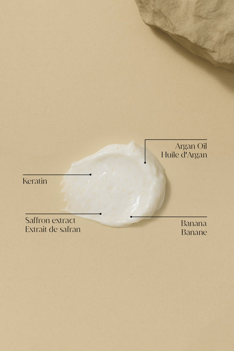 DEEP TREATMENT - Hair Mask with Argan Oil, Saffron Extract, Keratin, Banana