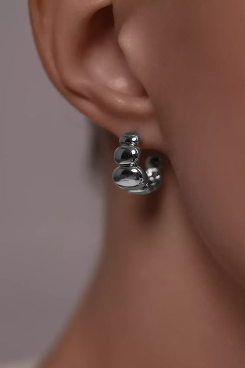Earrings Bubble Ovals