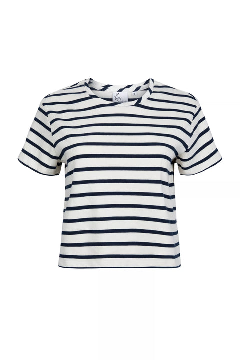 Kor Navy Striped T-shirt