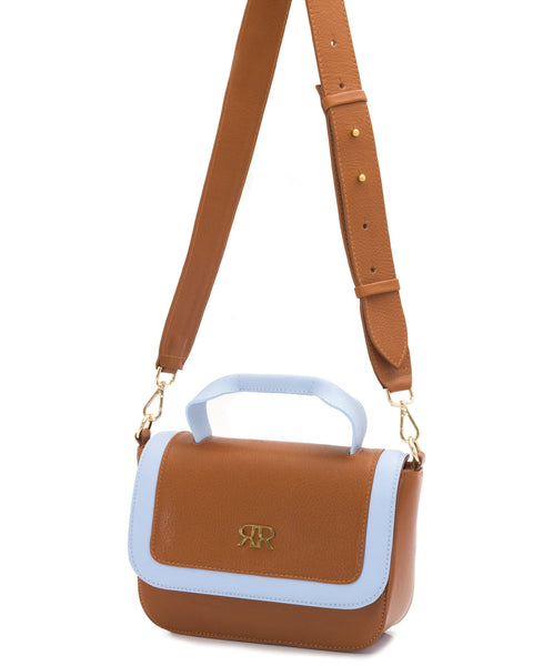 MIRANDA BROWN LEATHER HANDBAG