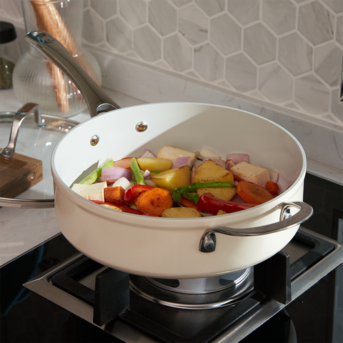 Mini Saute Pan - Cream