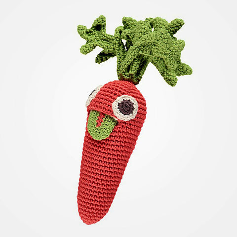 susarts crochet doll '' carrot'' rattle