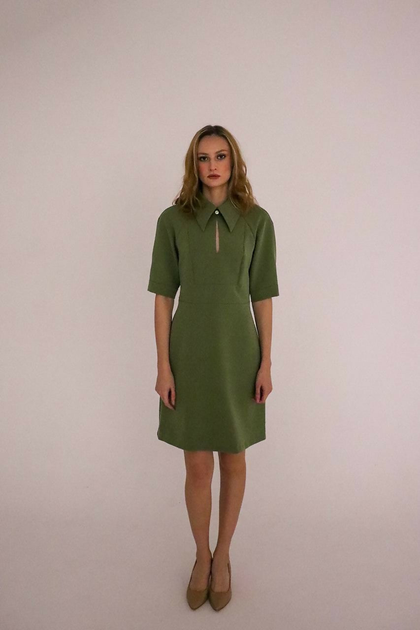 Green Dress With A Slit