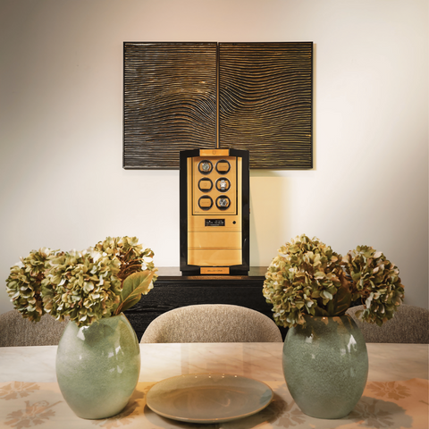 Cairus 12 Fingerprint Burl Wood – Watch Winder