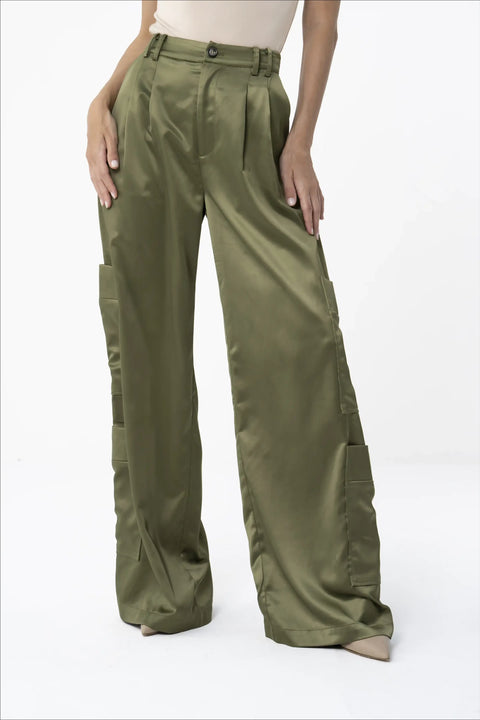 Hana Satin Silk Pants