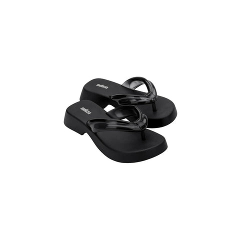 Melissa Air Bubble Flip Flop Double Ad Black