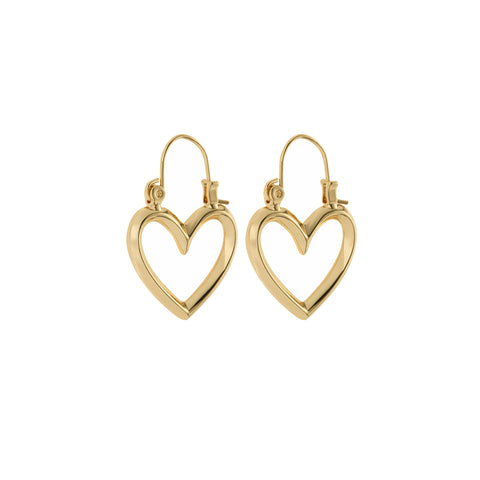 Mini Heartbreaker Hoops- Gold